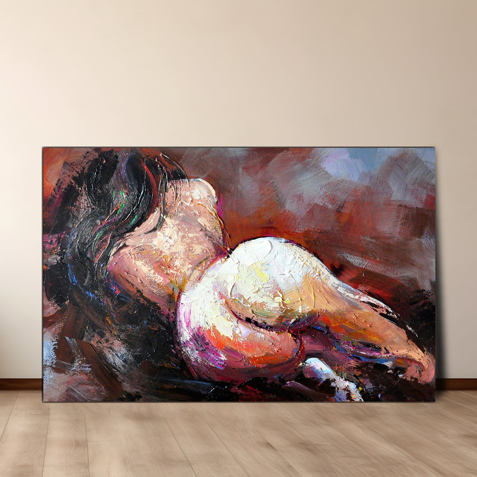 Dark Black Hair | Nude Art