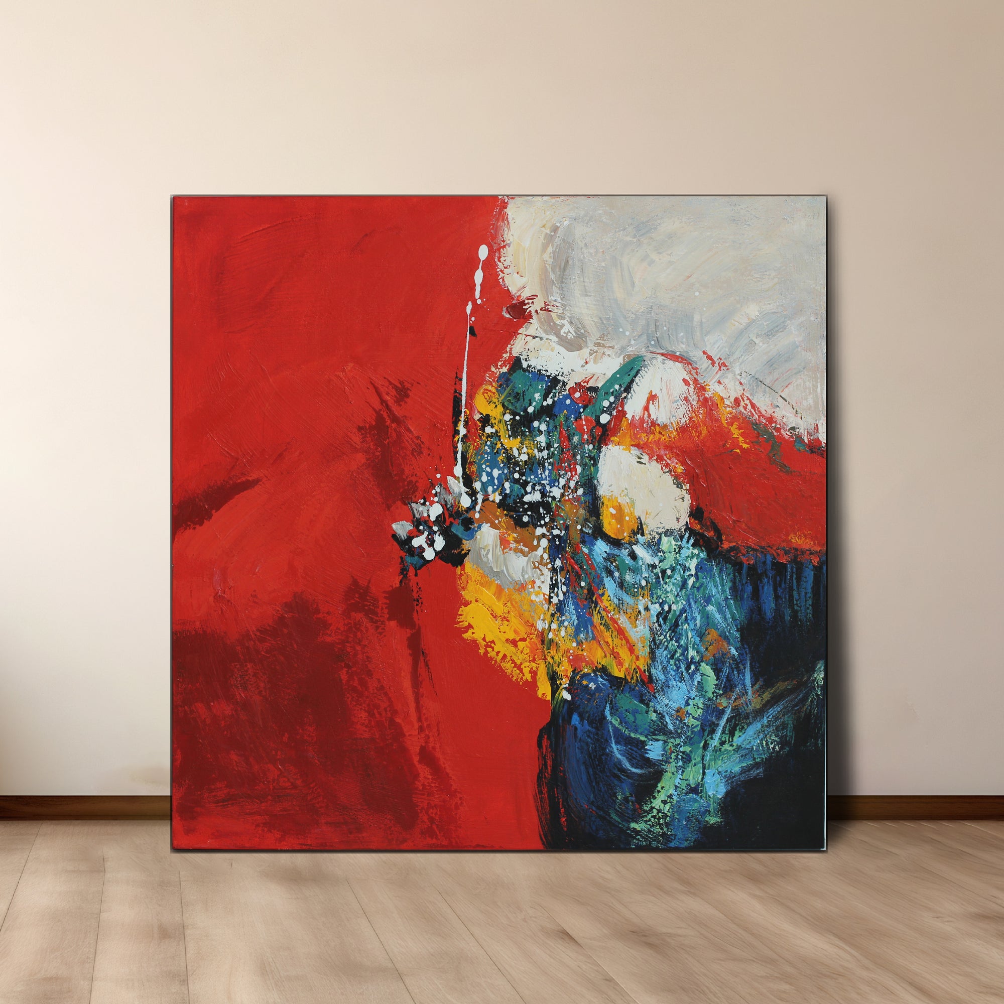 Fiery Clown | Abstract Art