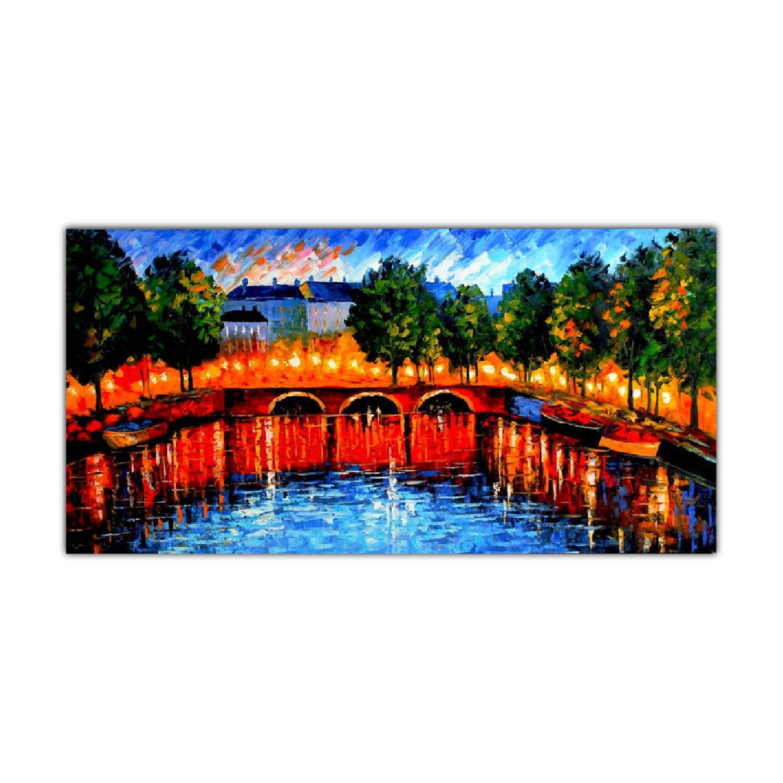 Golden Kiss Bridge | Seascape Art