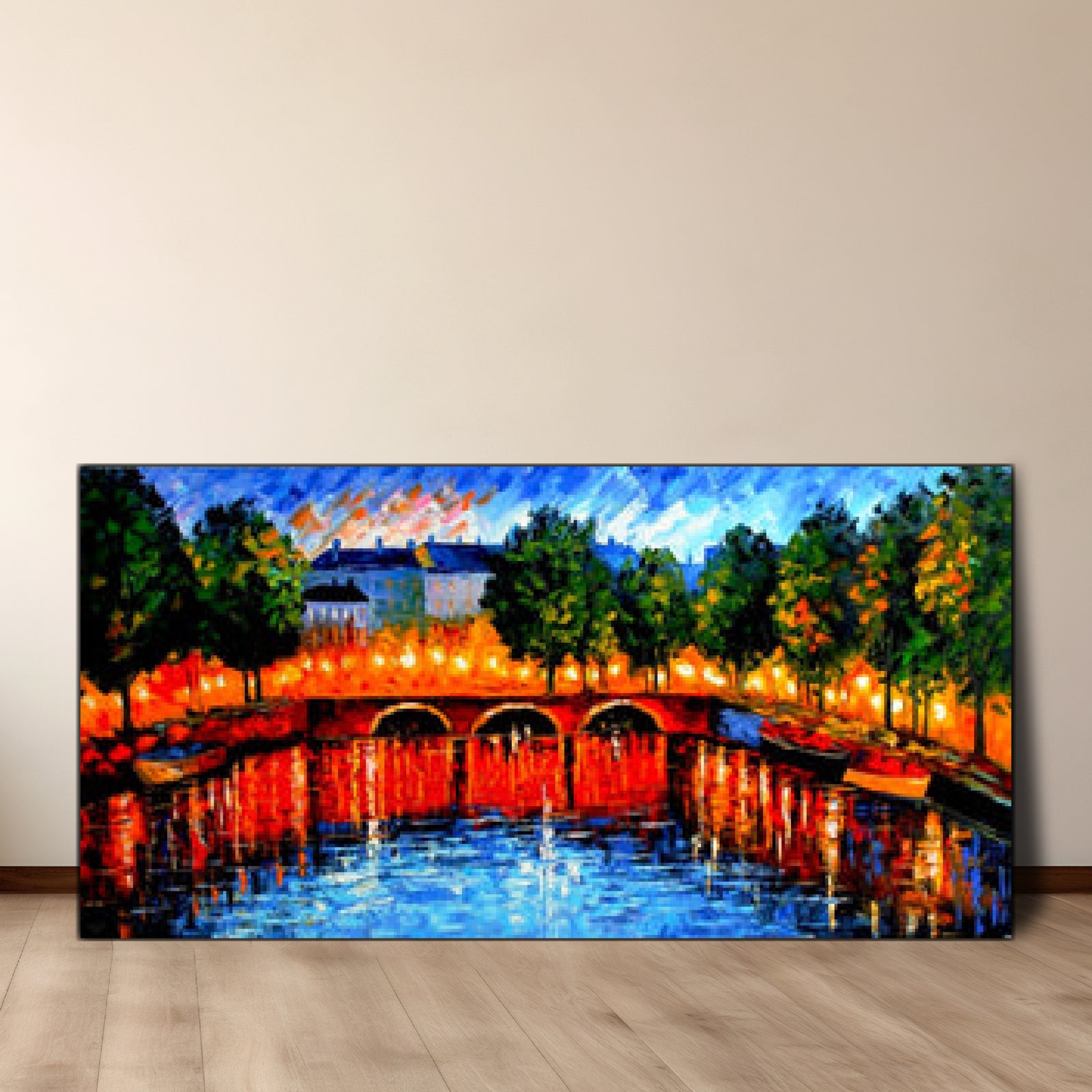 Golden Kiss Bridge | Seascape Art