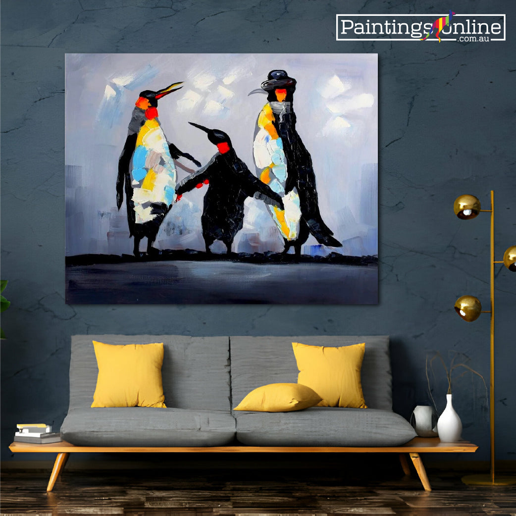 Happy Feet Family | Animal Art