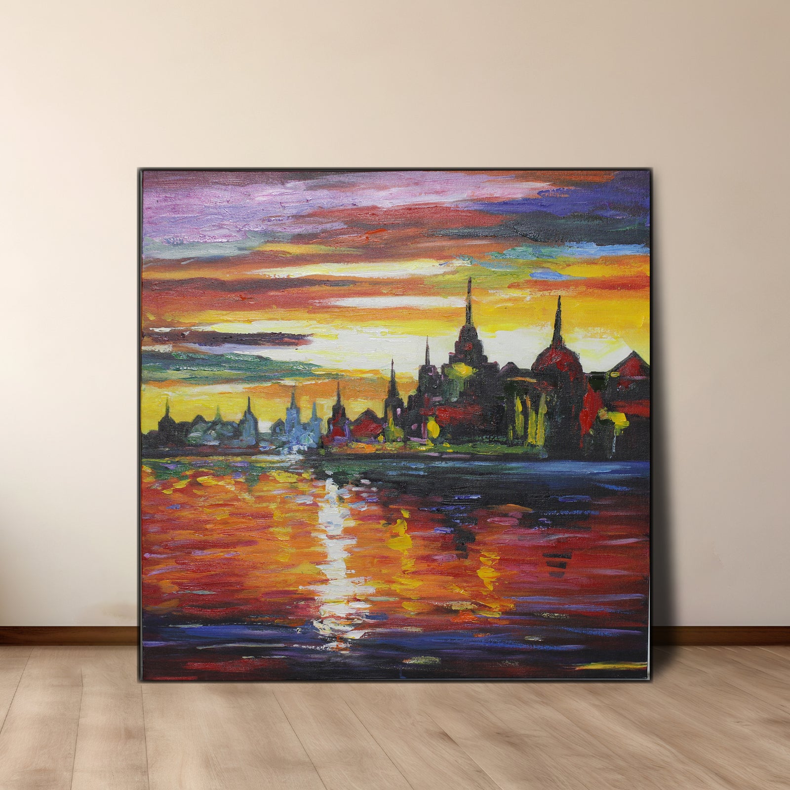 Peaceful Rooftops | Seascape Art