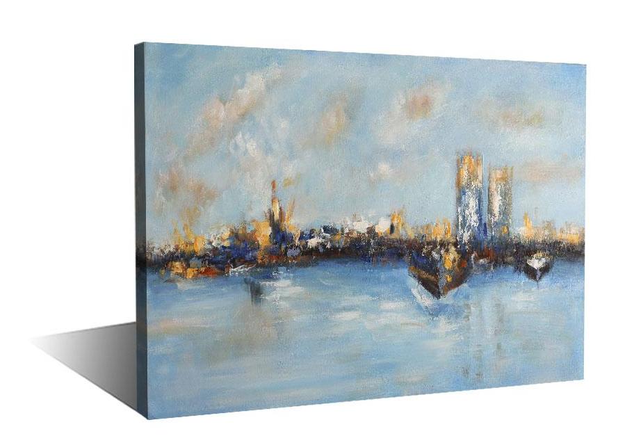 Blue Cities | Abstract Art