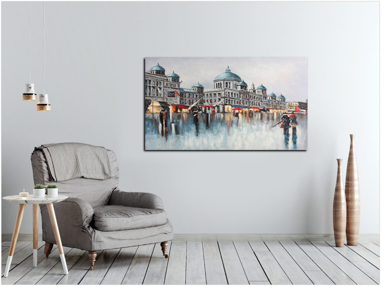 Blue Sunday's Market | Cityscape Art