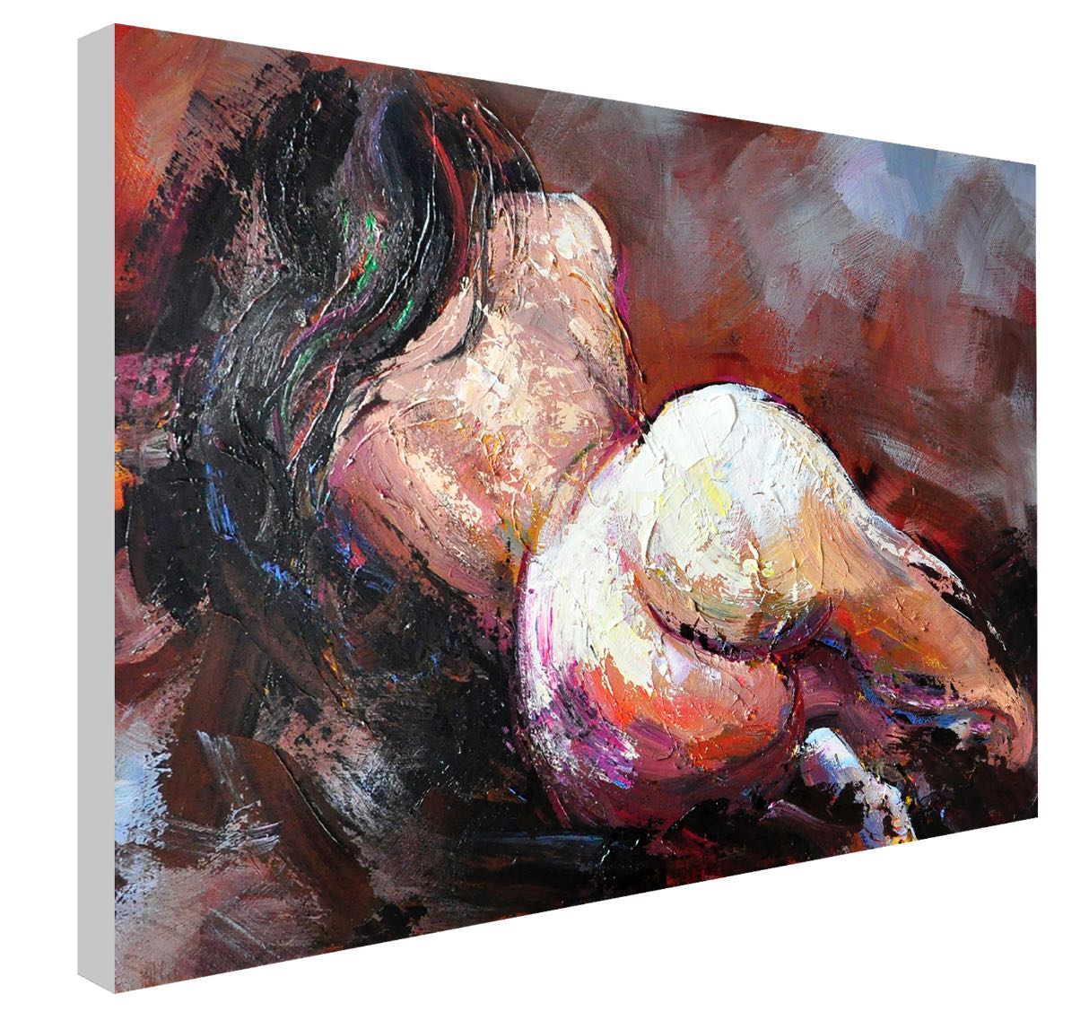 Dark Black Hair | Nude Art