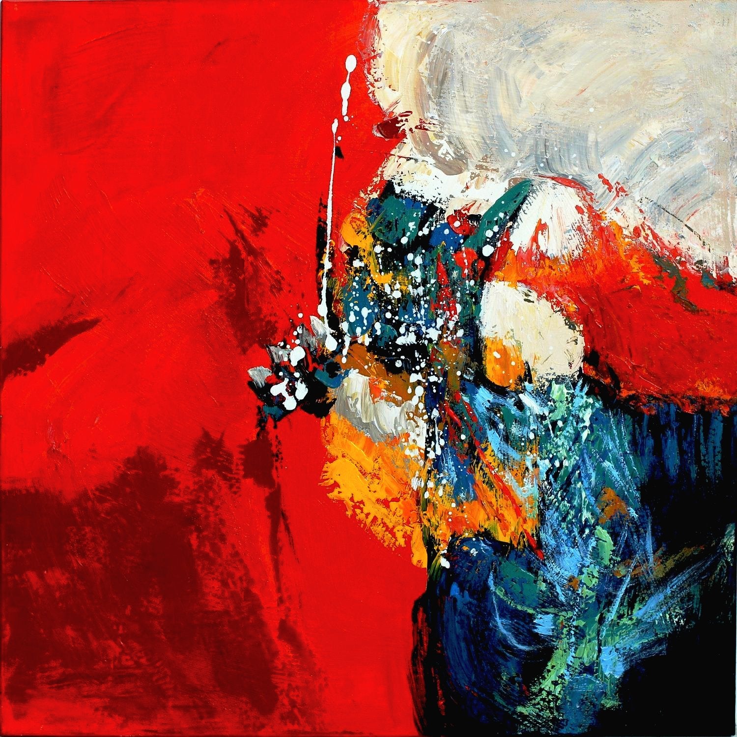 Fiery Clown | Abstract Art