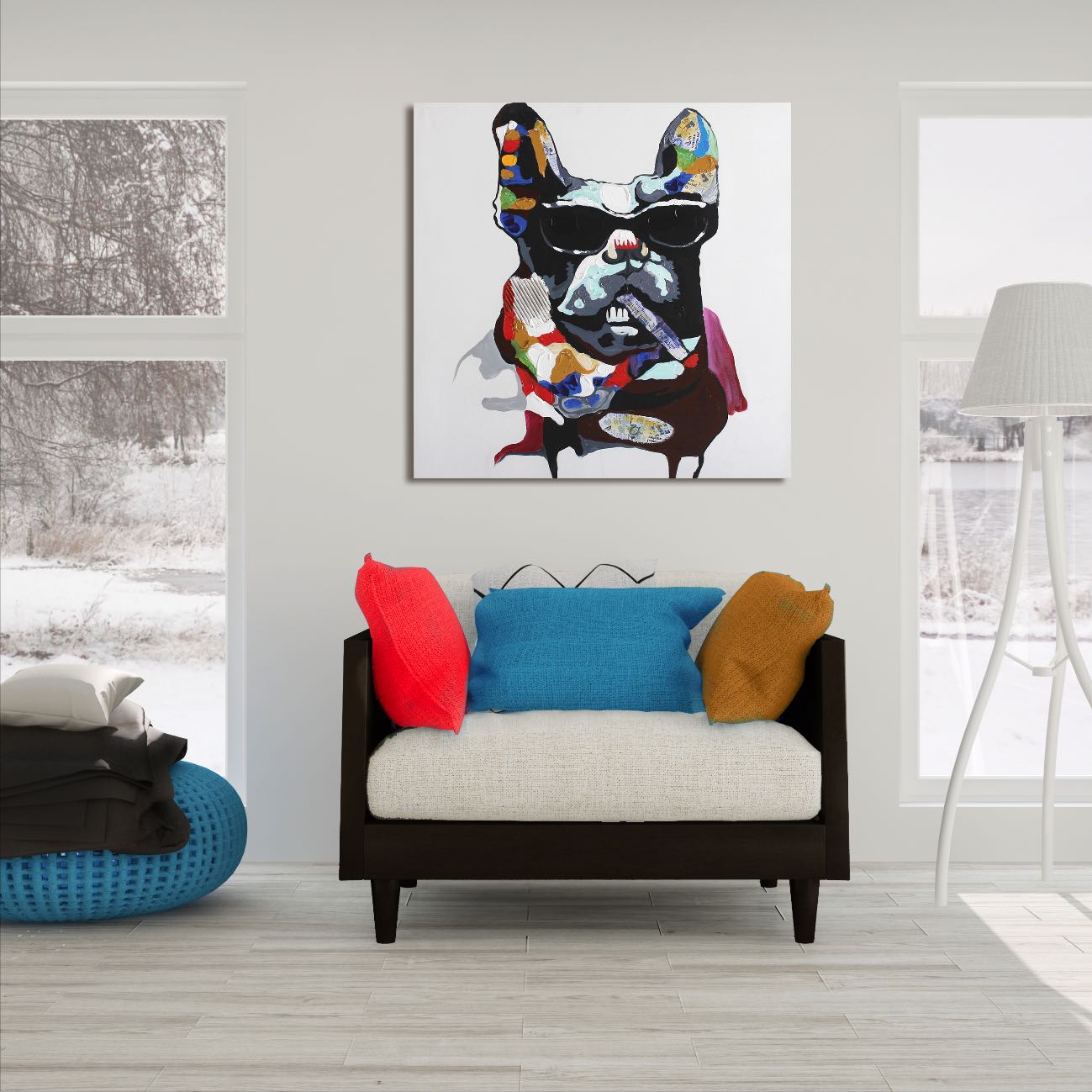 Pug Life | Abstract Art