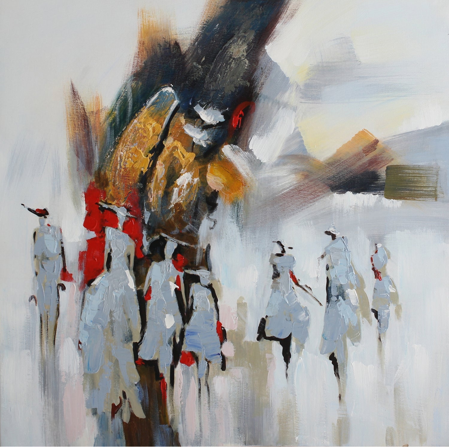 Walking Together | Abstract Art