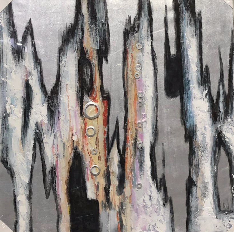 Mix Media Abstract Art on Canvas - paintingsonline.com.au