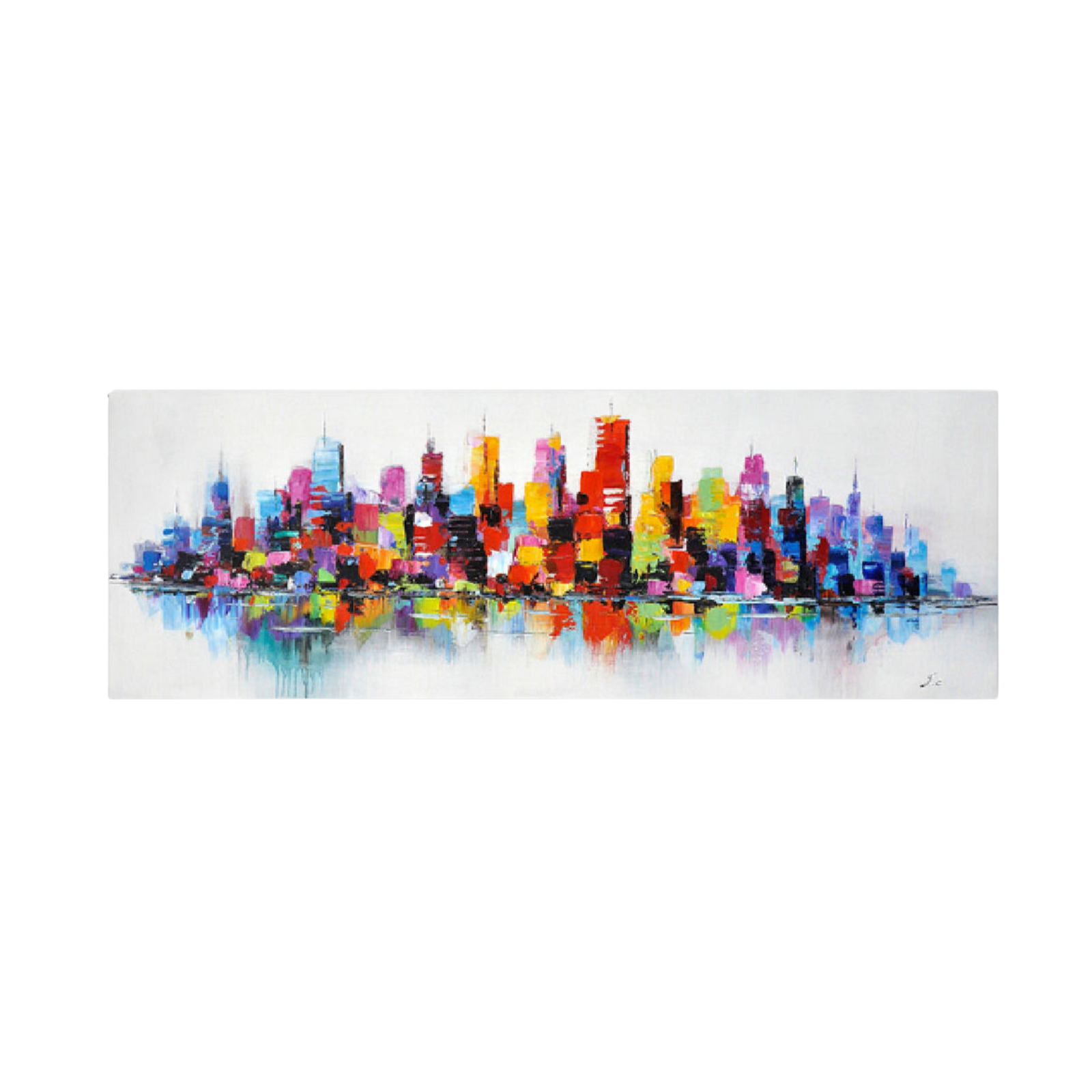 Building abstract Oil Painting