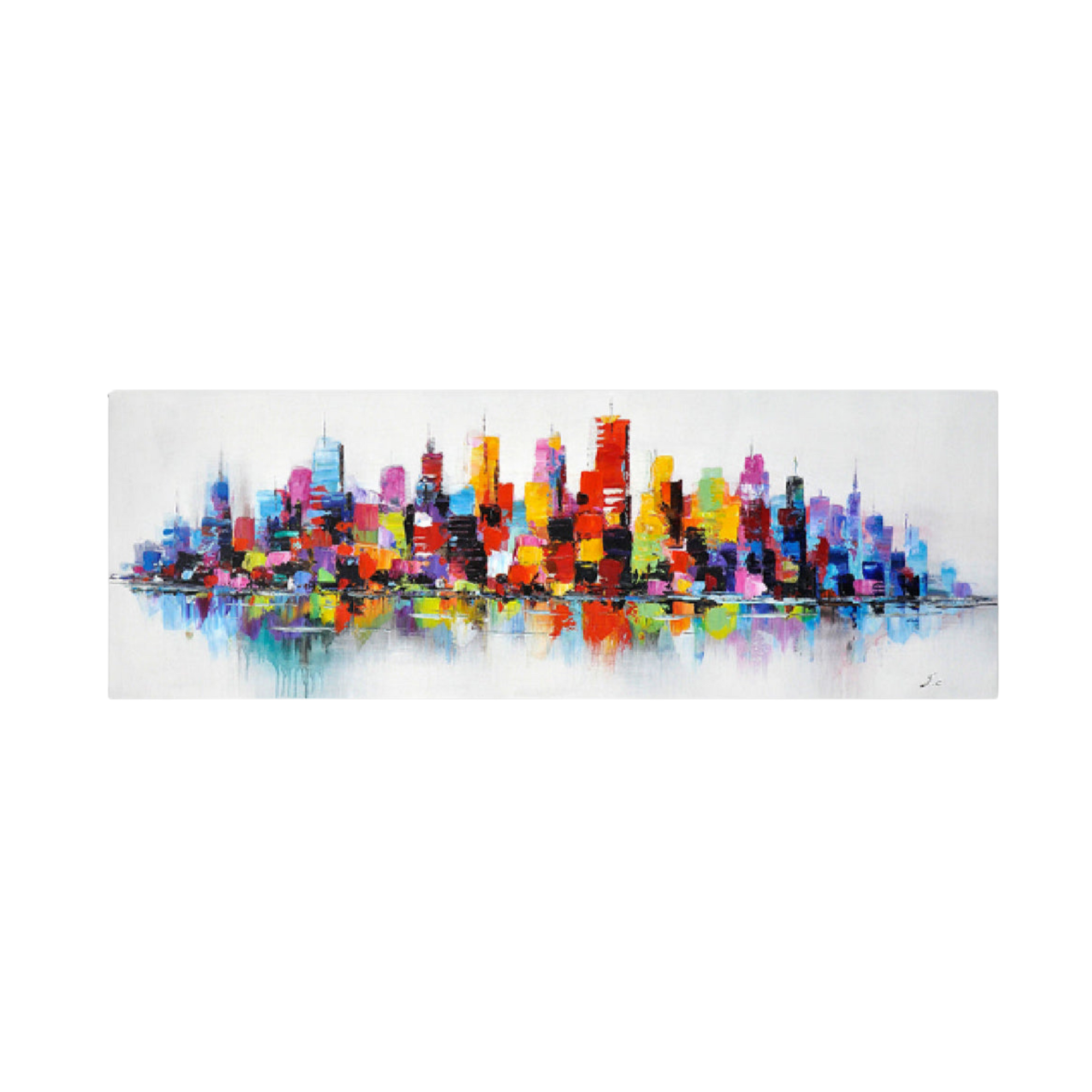 Building abstract Oil Painting