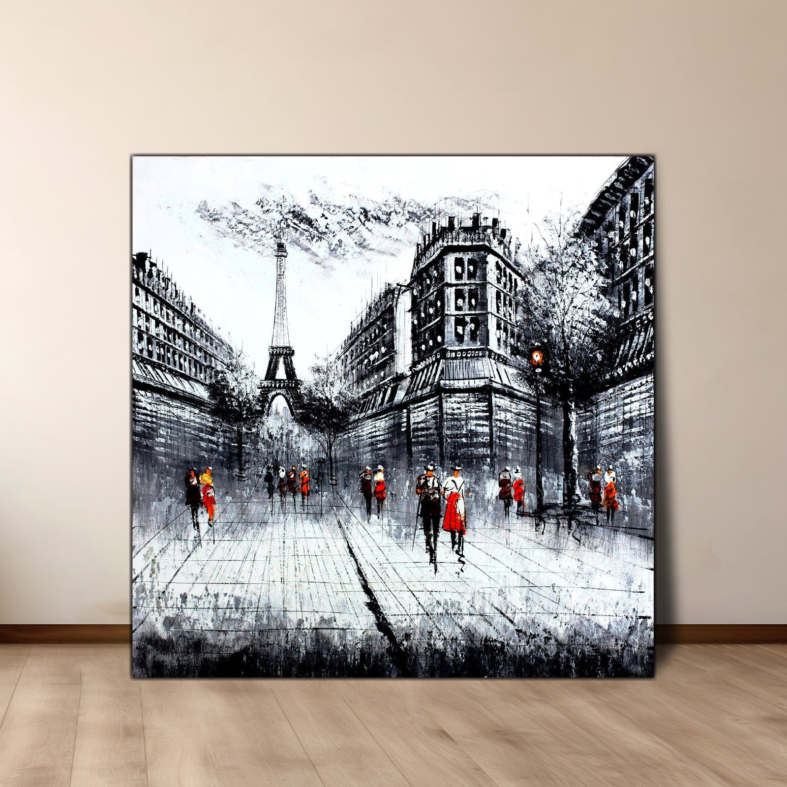 Clouded Gray Eiffel | Cityscape Art