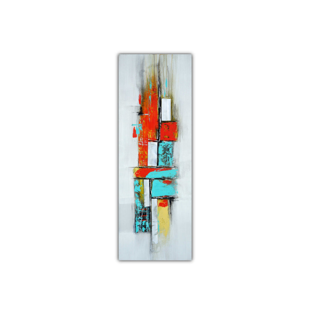 Industrial City Blocks V | Abstract Art