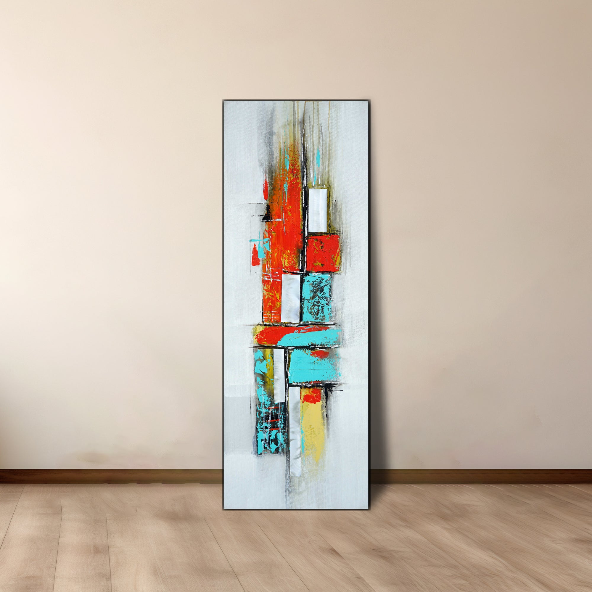 Industrial City Blocks V | Abstract Art