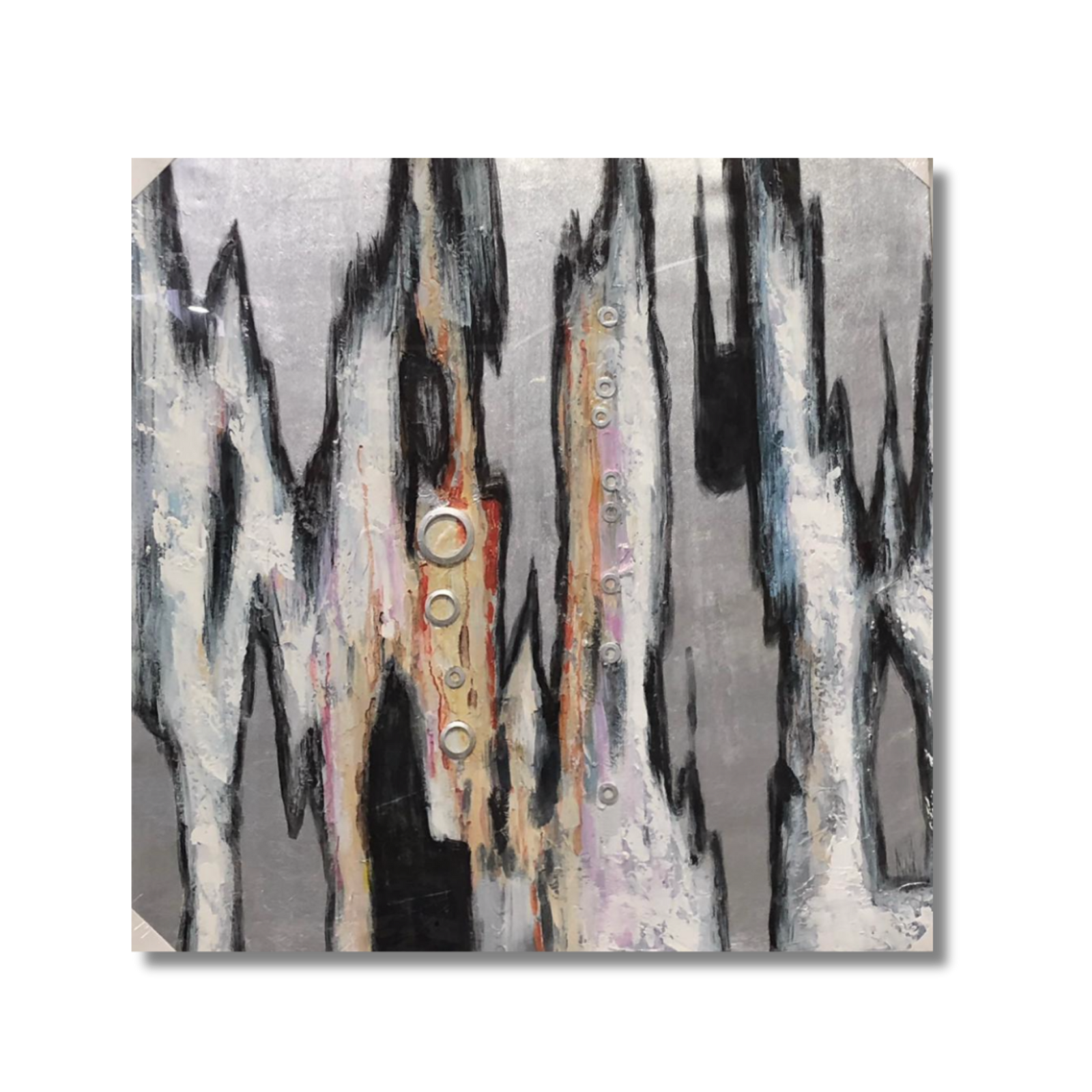 Mix Media Abstract Art on  Canvas