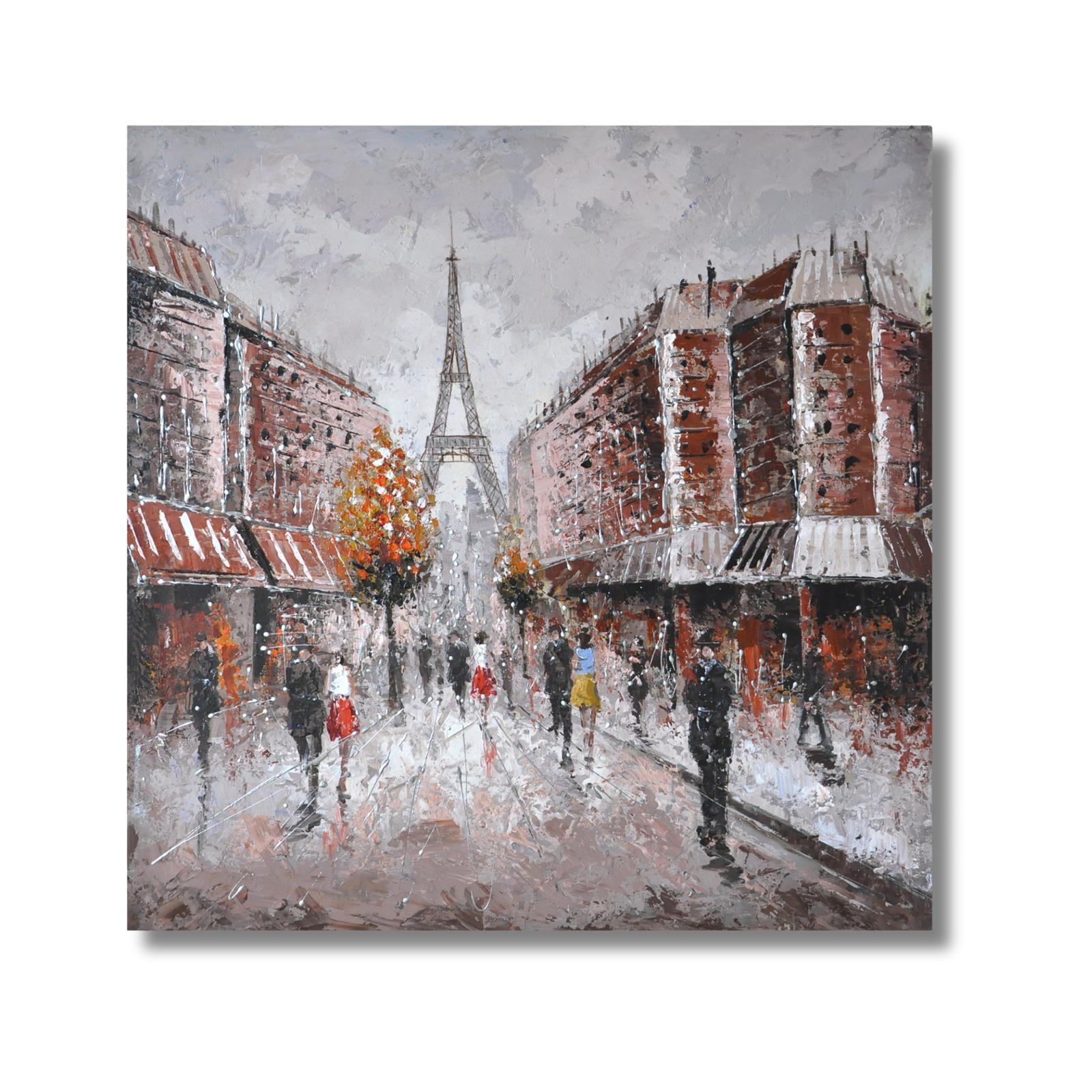 Paris Cityscape Oil Painting