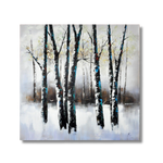 Snow White Trees Oil Painting