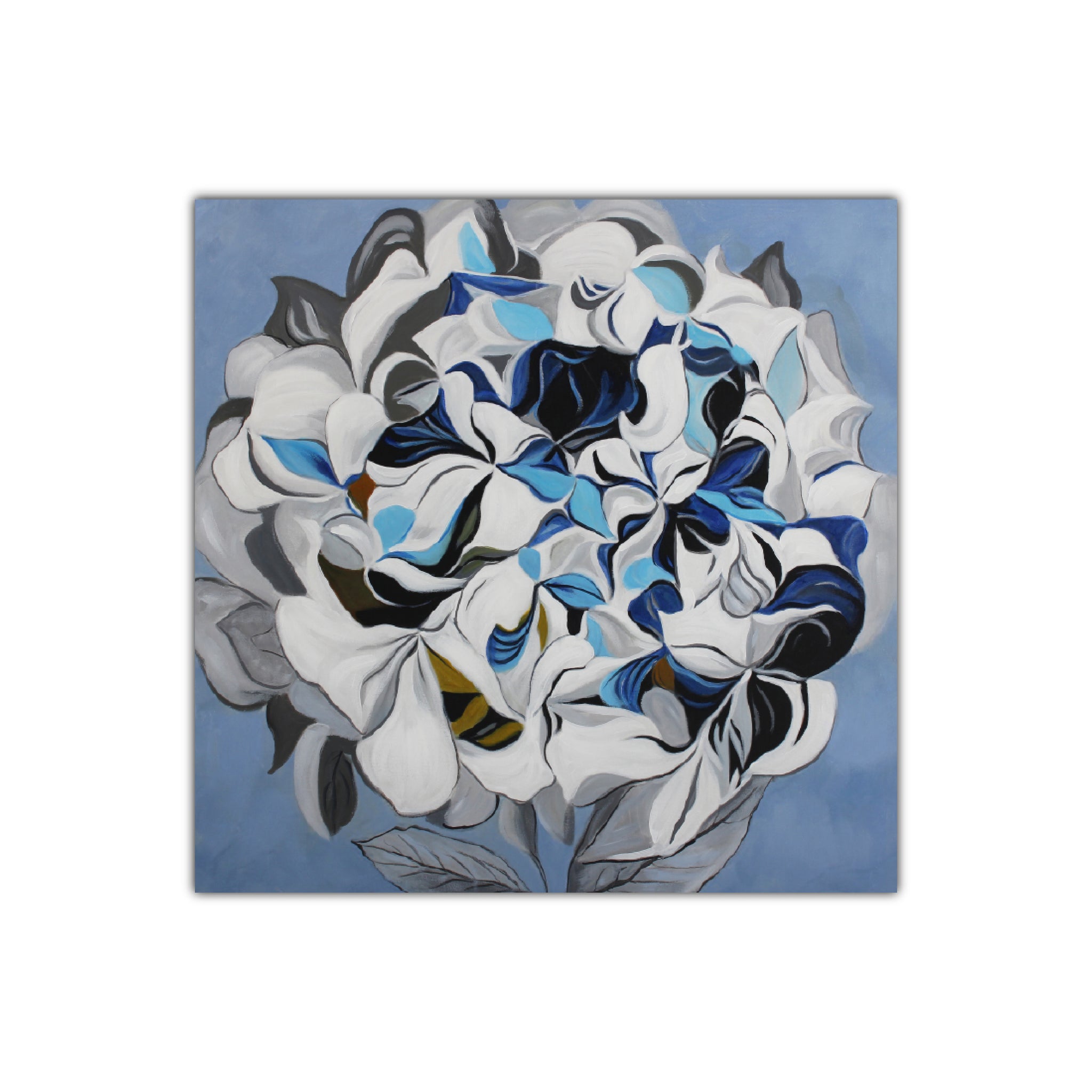 The Dark Peonia | Abstract Art