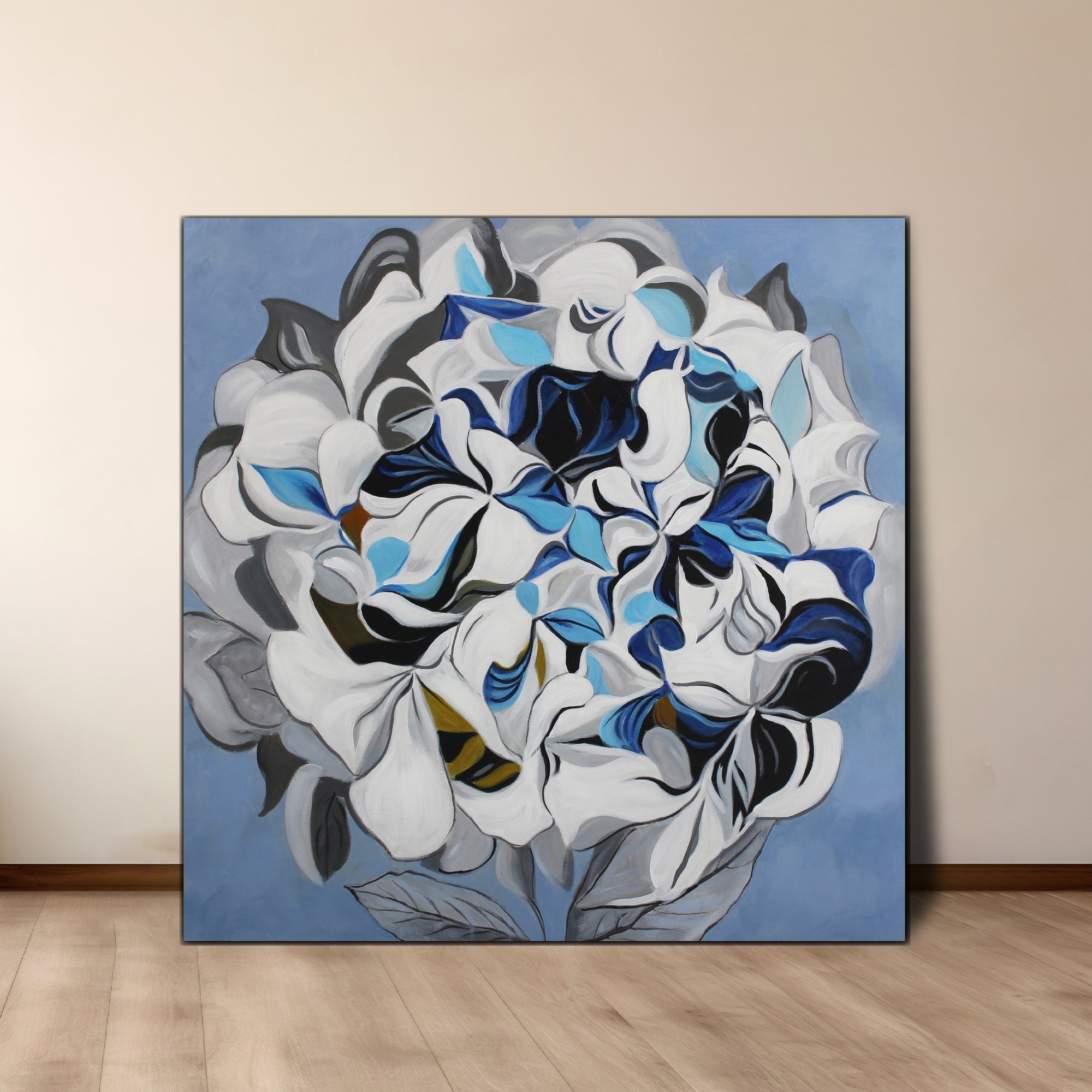 The Dark Peonia | Abstract Art