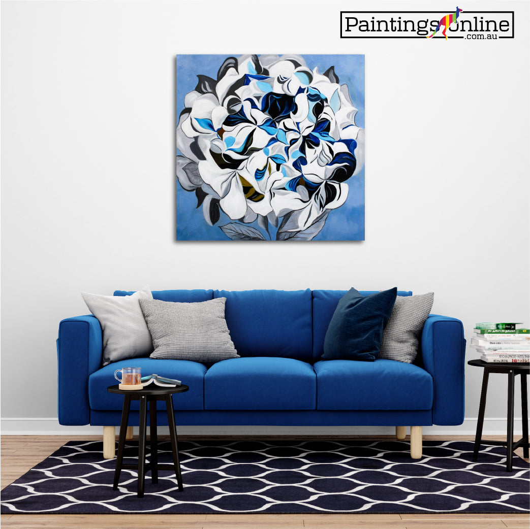 The Dark Peonia | Abstract Art