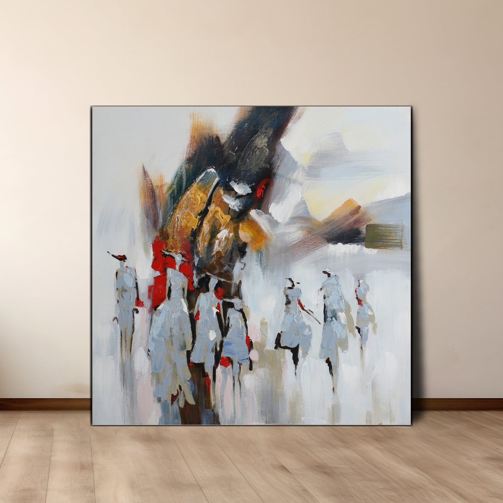 Walking Together | Abstract Art