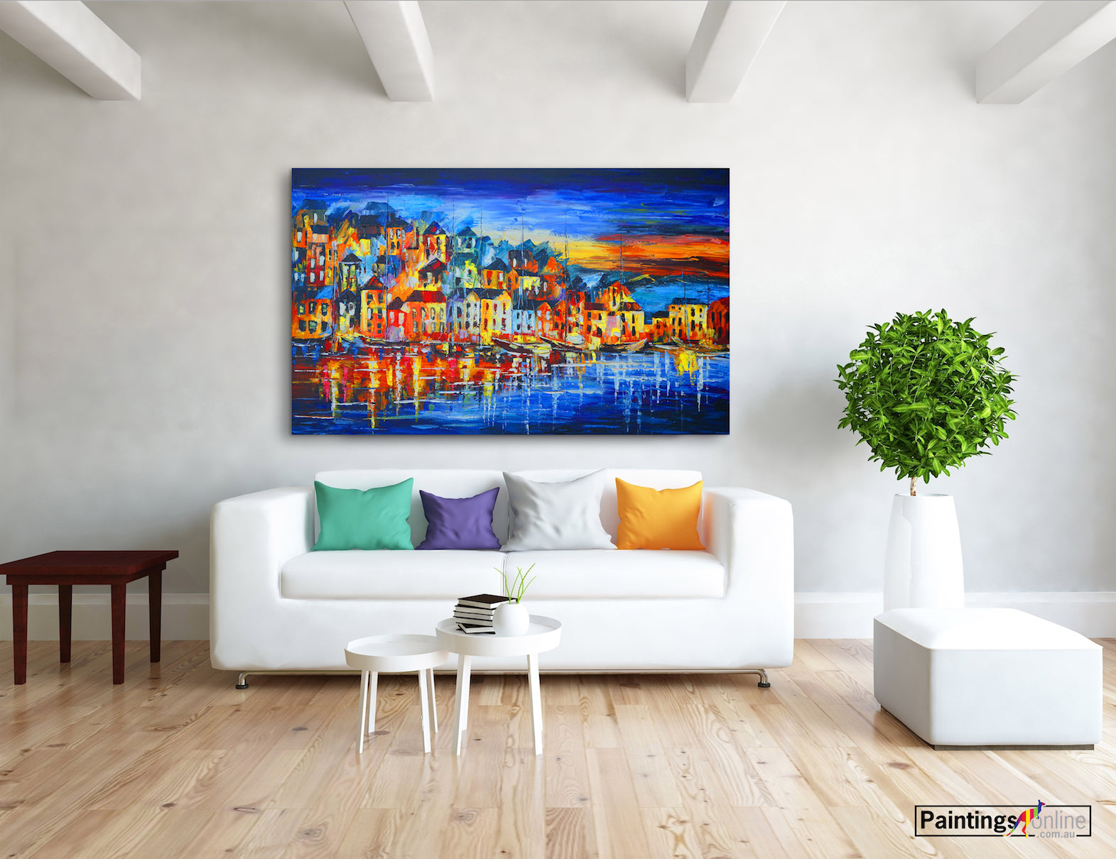 Town of Lights - paintingsonline.com.au