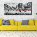 Clouded Gray Eiffel | Cityscape Art