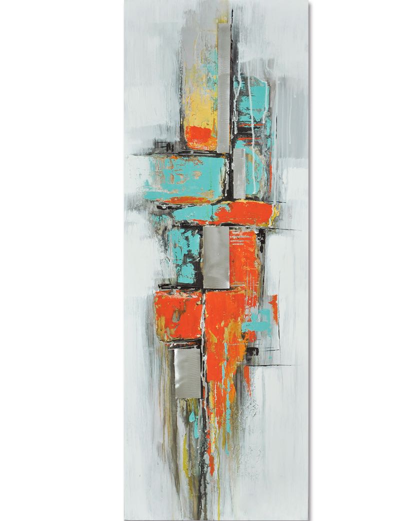 Industrial City Blocks V | Abstract Art