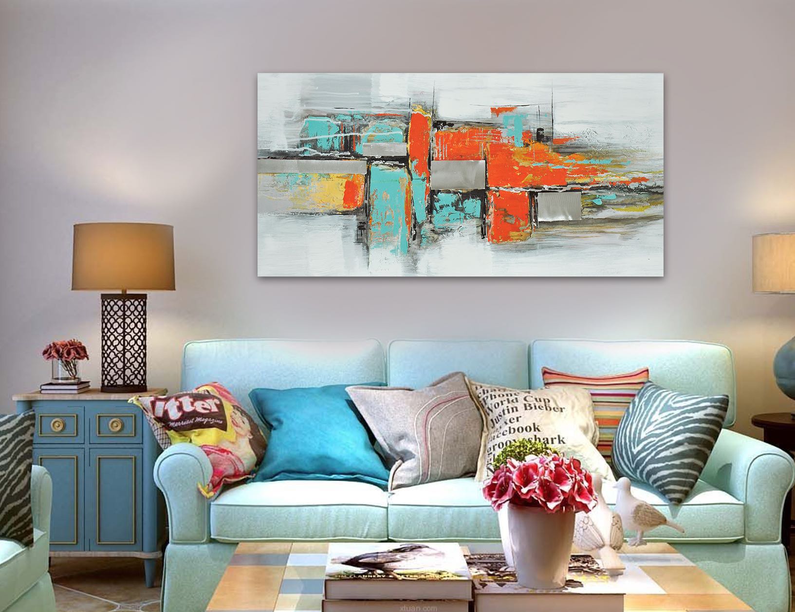 Industrial City Blocks V | Abstract Art