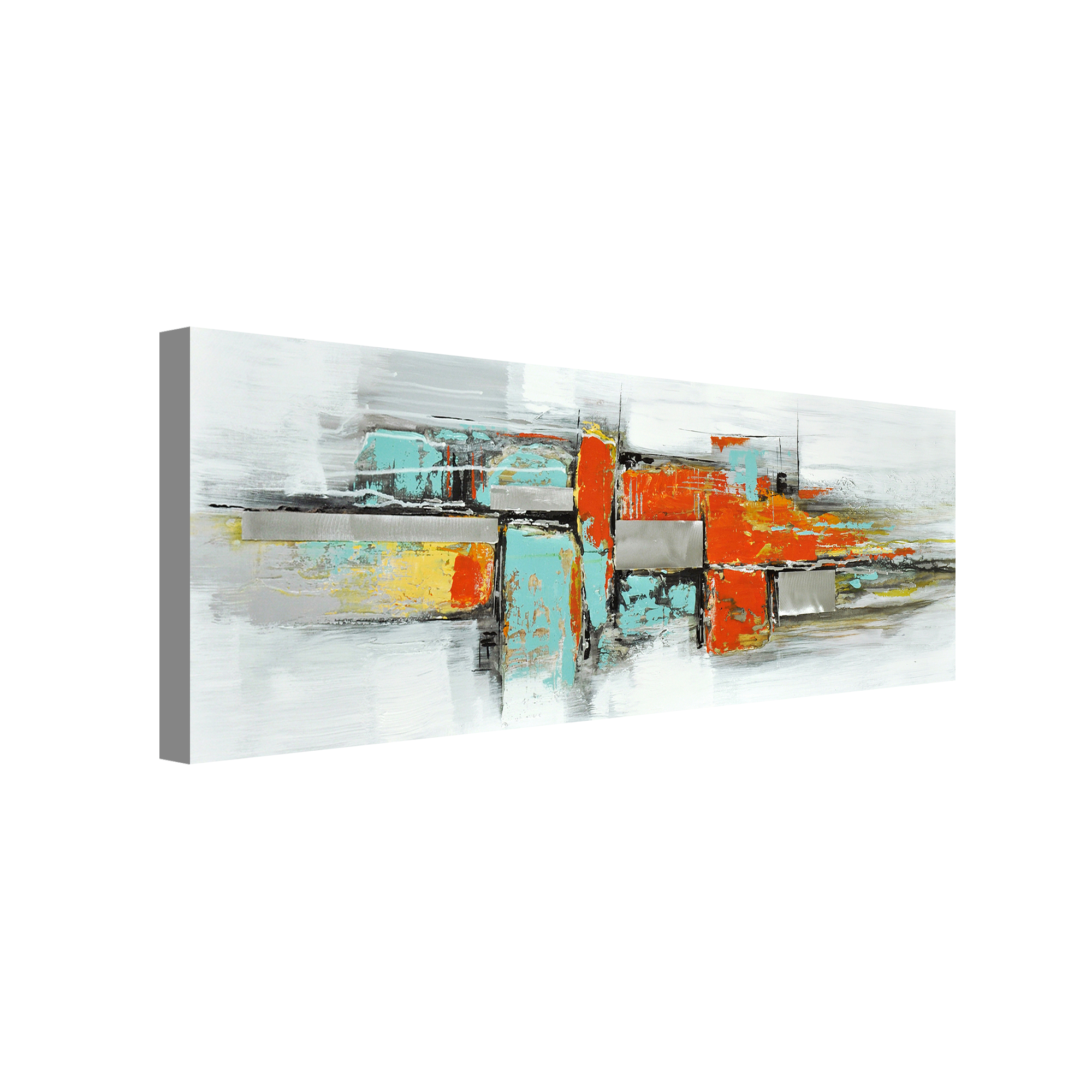 Industrial City Blocks V | Abstract Art