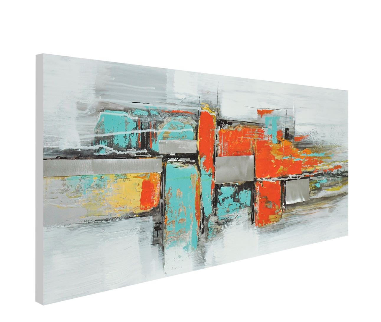 Industrial City Blocks V | Abstract Art