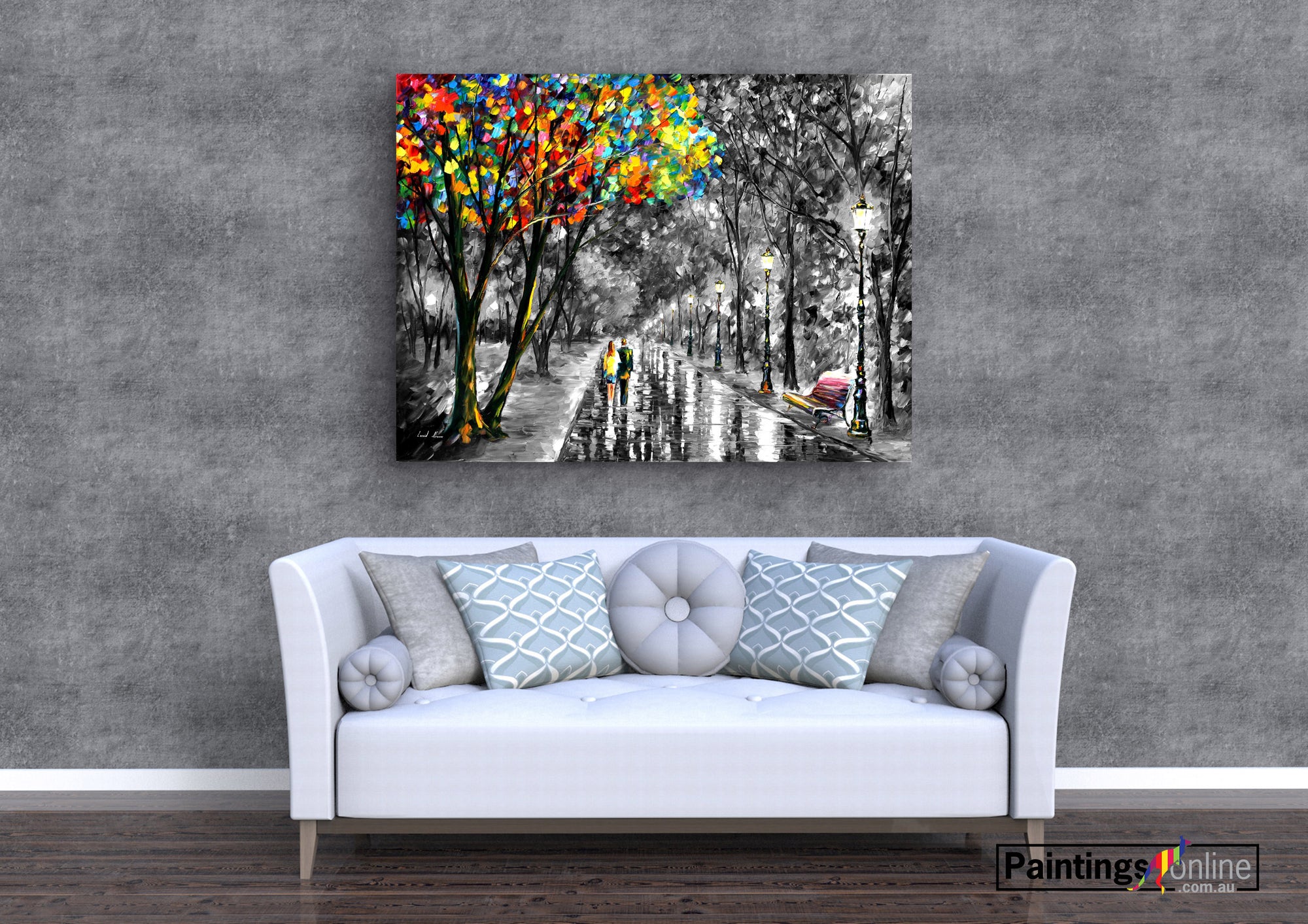 Stroll of fondness - paintingsonline.com.au