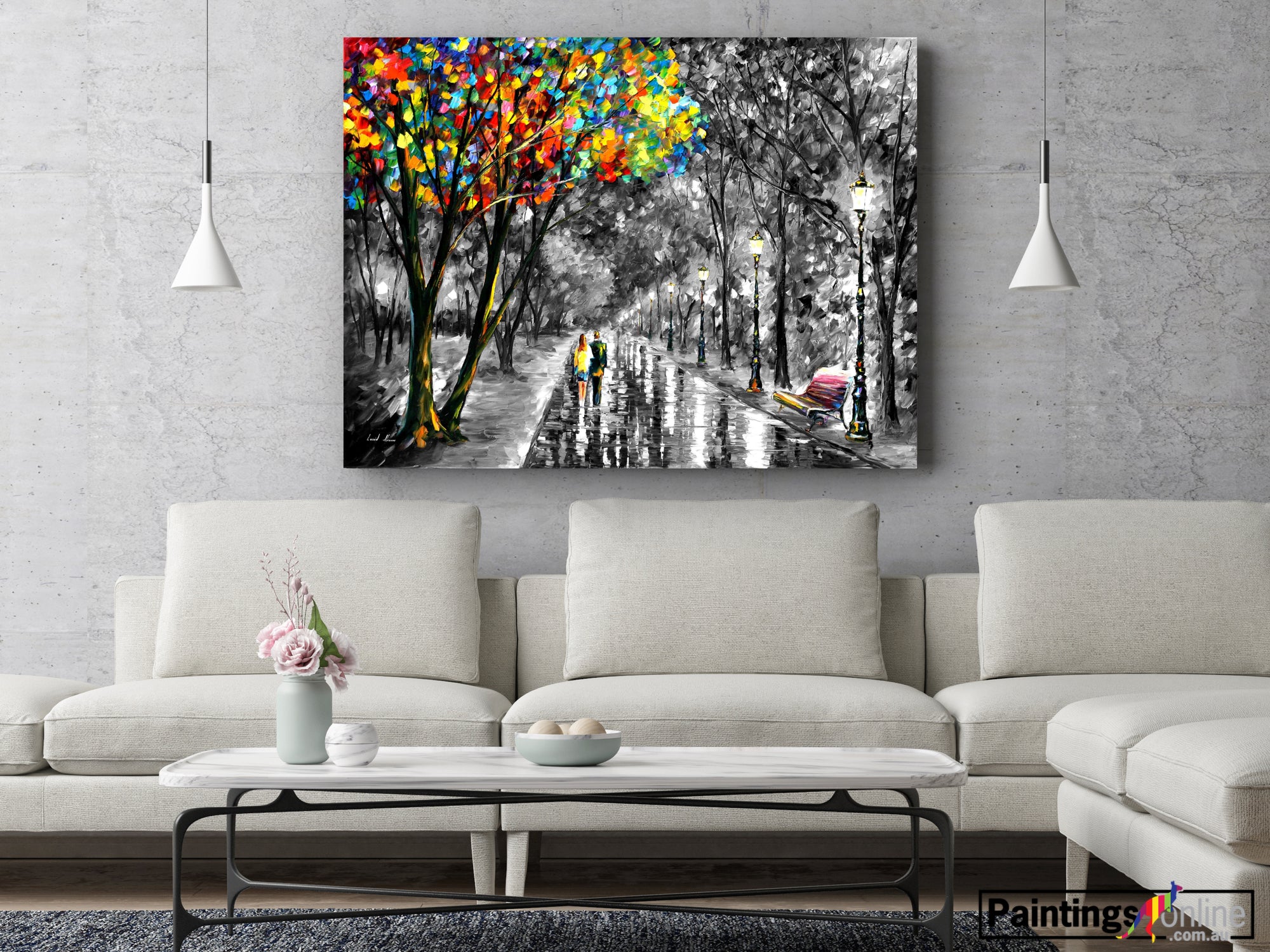 Stroll of fondness - paintingsonline.com.au