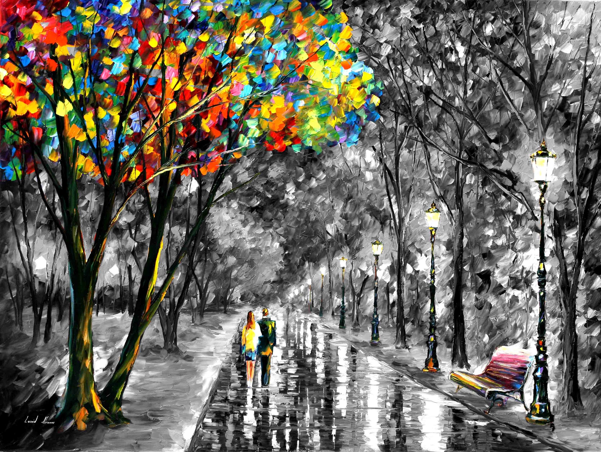 Stroll of fondness - paintingsonline.com.au