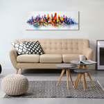 Building abstract Oil Painting - paintingsonline.com.au