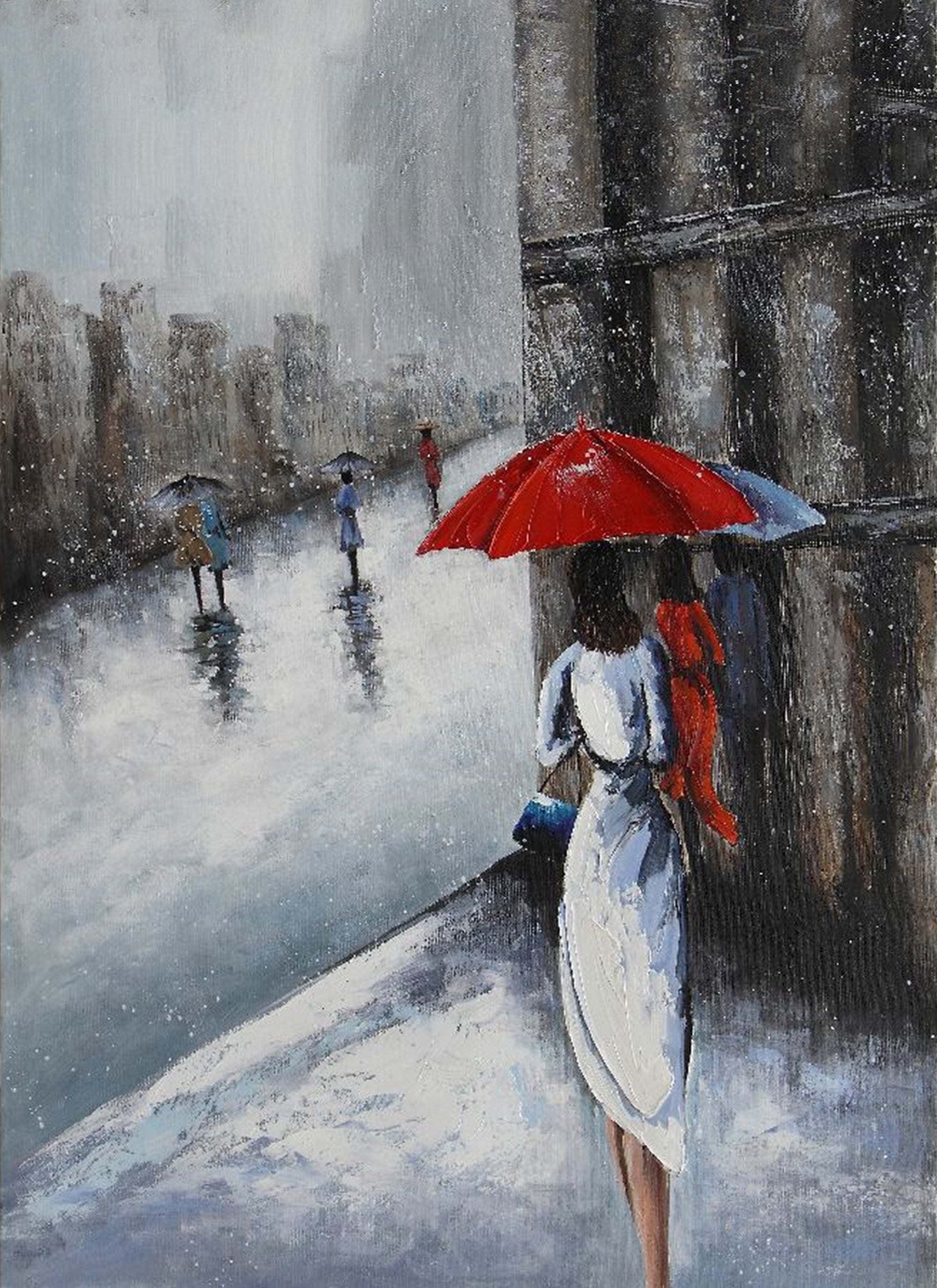 Walk In The Rain - paintingsonline.com.au