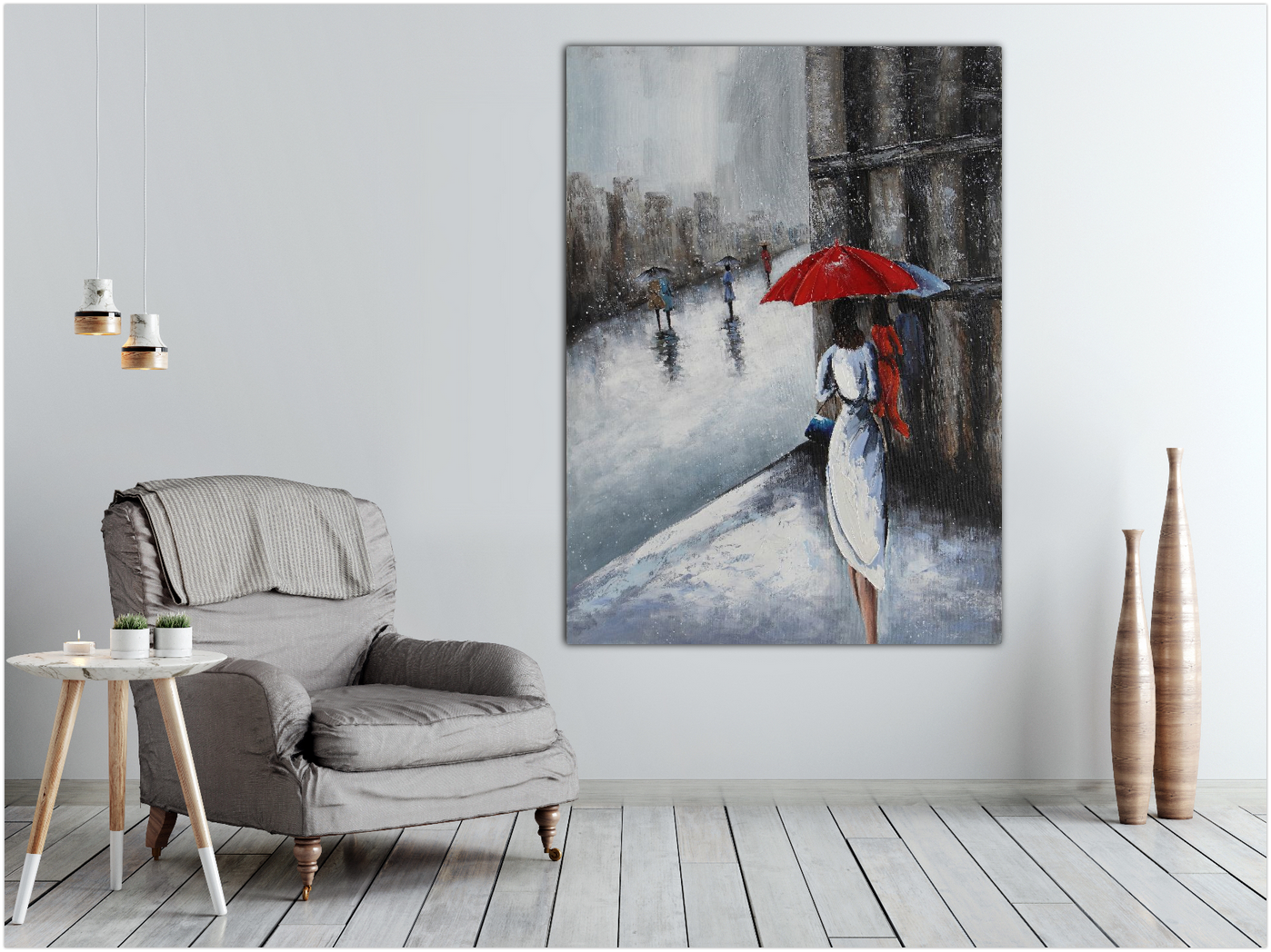 Walk In The Rain - paintingsonline.com.au