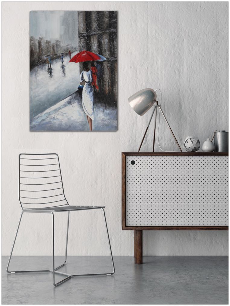 Walk In The Rain - paintingsonline.com.au