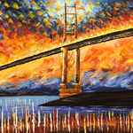 Bridge Large Canvas Painting - paintingsonline.com.au